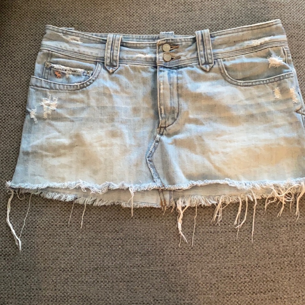jean skirt from abercrombie and fitch